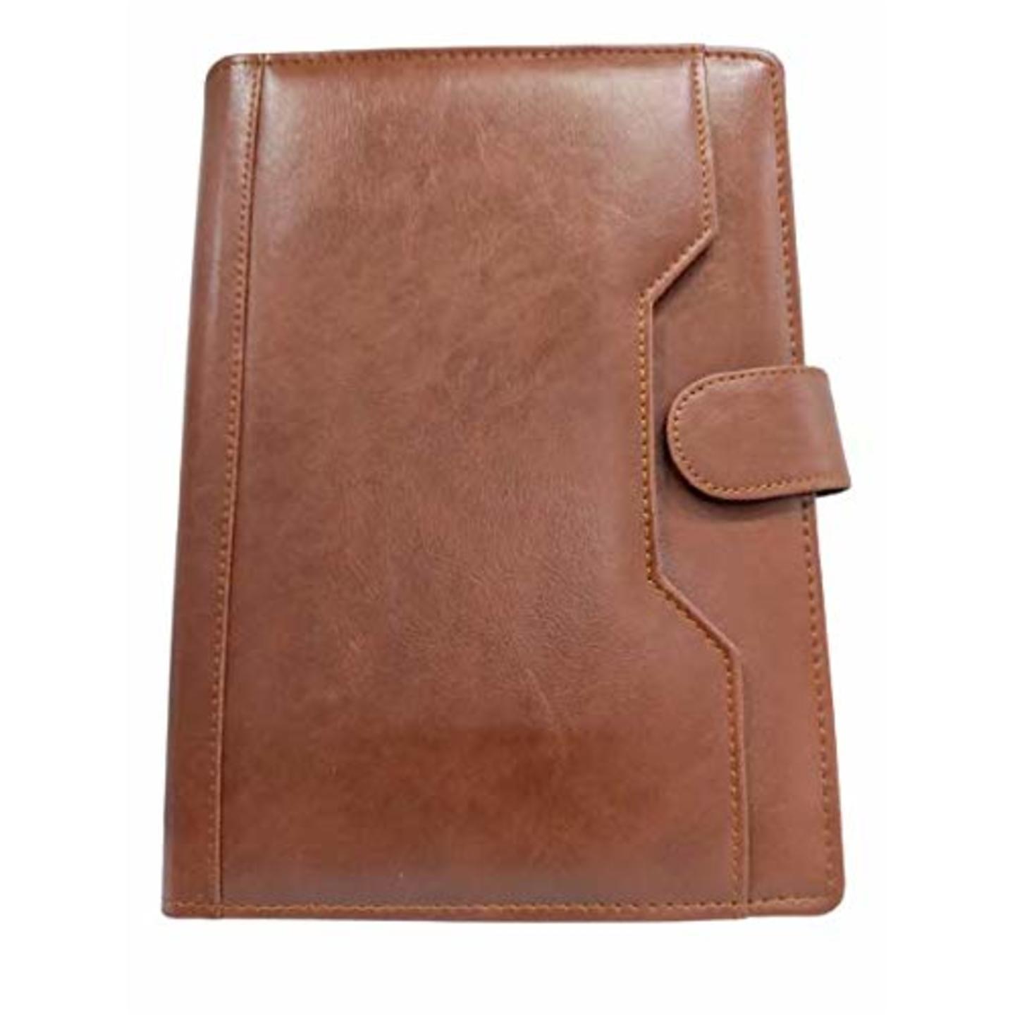 SMKT™ 2021Diary | Planner Diary | B5 Organizer Diary | PU Leather Office Executive Organizer Diary 2021/Stationary Organizer Daily Planner |2021 Office Diary | 27 X 22 cm Size (Art NO¬-2185 Brown)