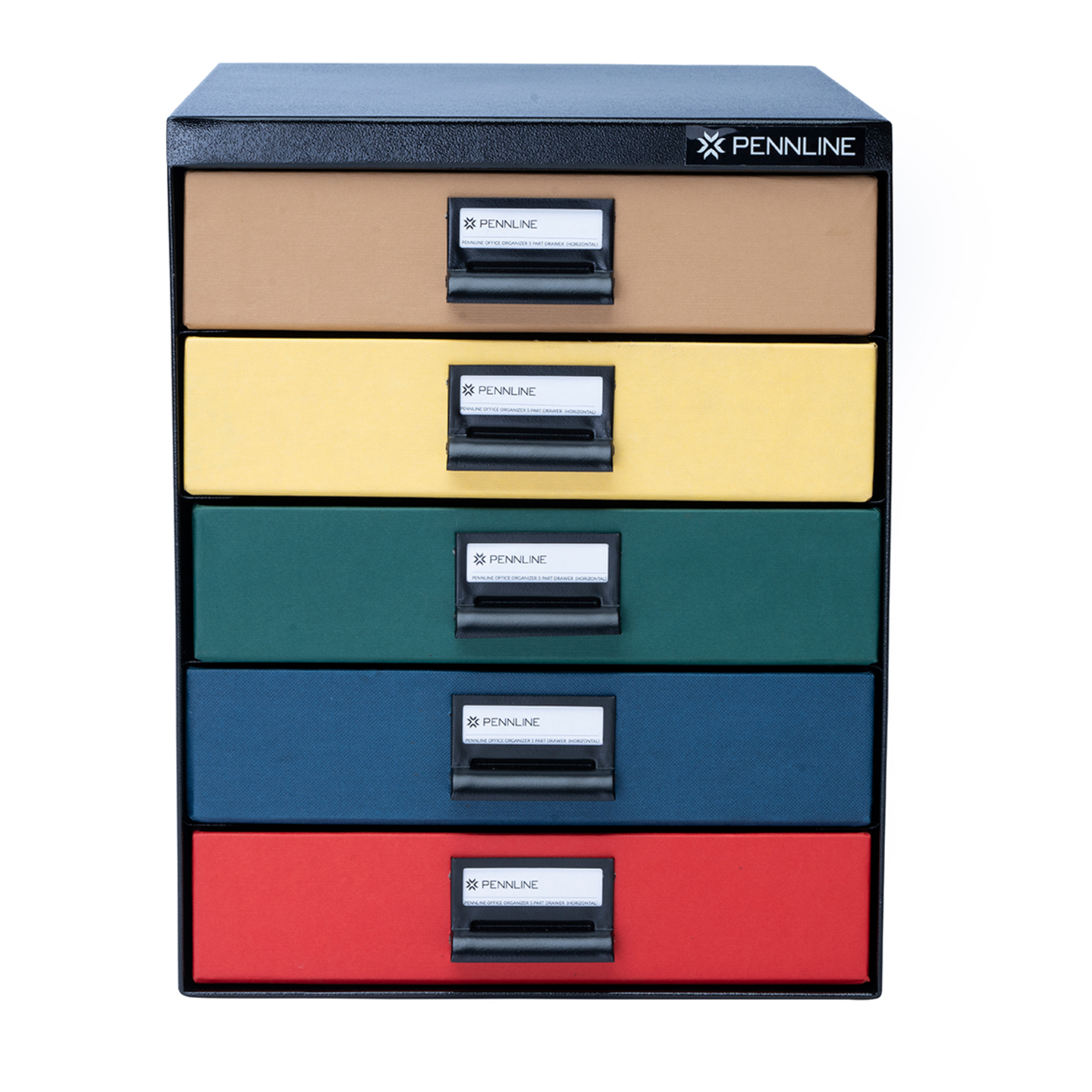 Pennline HUB Filing Cabinet in Metal with 5 Vertical Large Folders (2-D Ring Binders) 