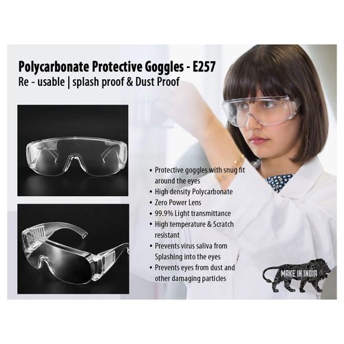 POLYCARBONATE PROTECTIVE GOGGLES -E257