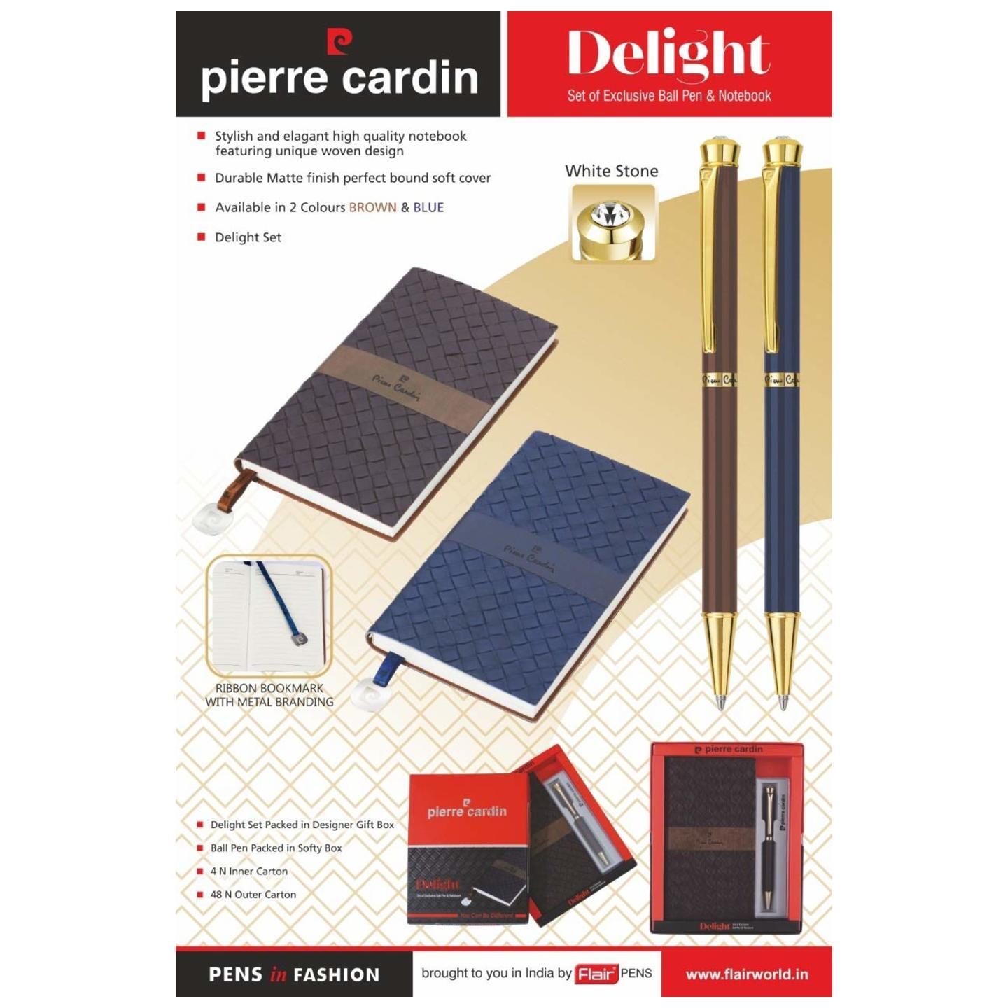 Pierre Cardin Delight Set of Ball Pen & Note Book