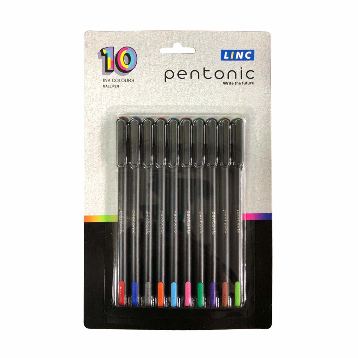 Pentonic Multicolor Ball Point Pen, Pack of 10