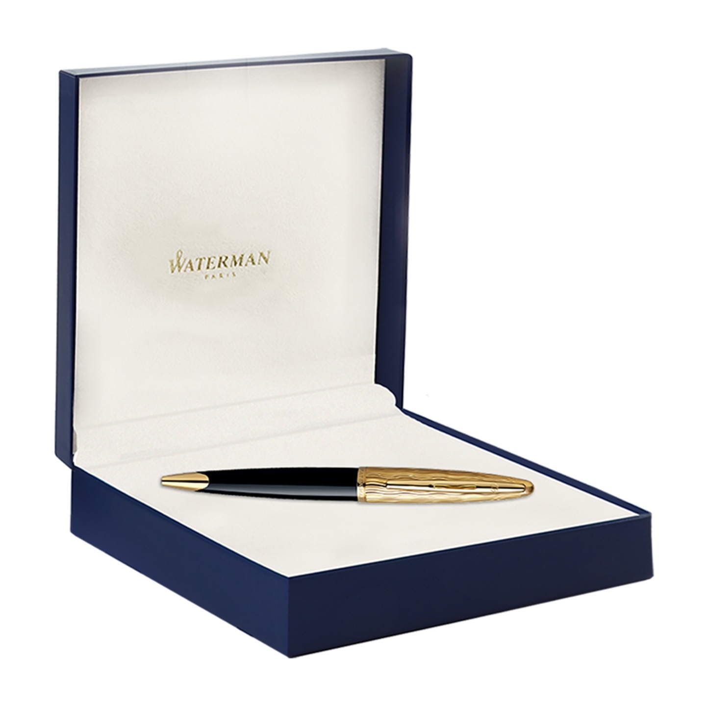 Waterman Carene Essential Black & Gold Gold Trim Ball Pen