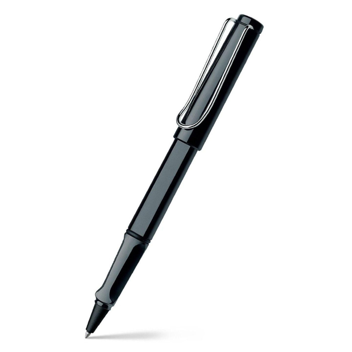 Lamy Safari A319 Rollerball Pen – Shiny Black With Chrome Plated Clip