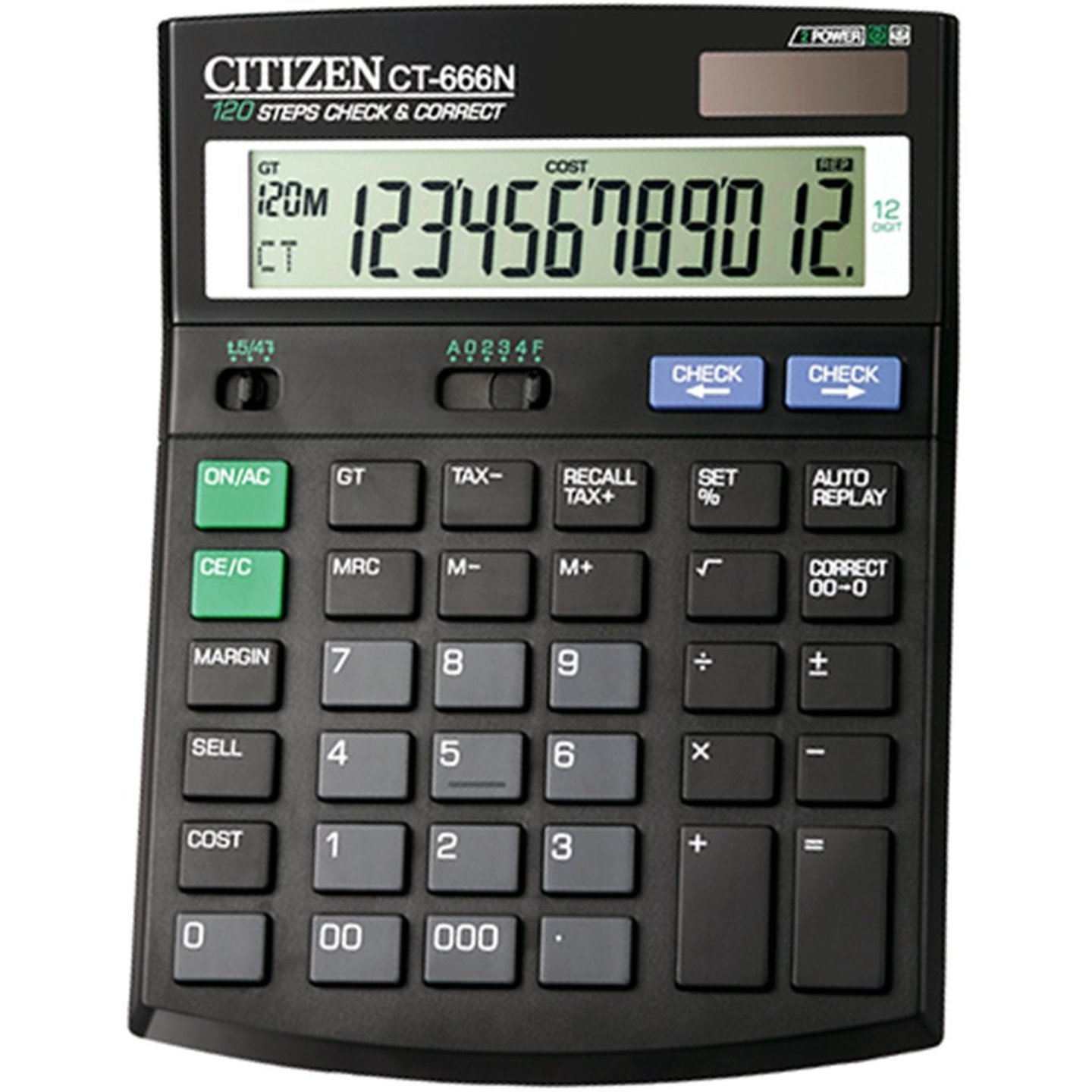 CITIZEN 666N DESKTOP CALCULATOR 