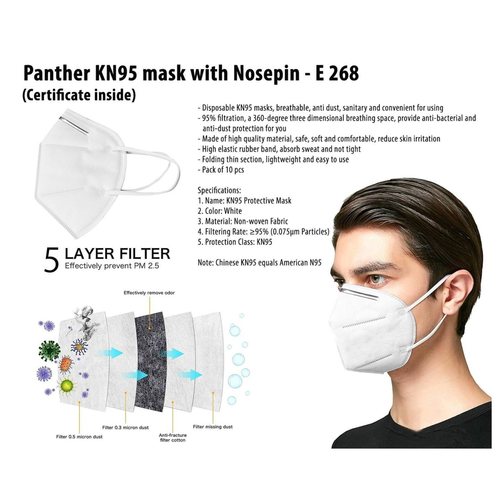 Panther XN9S mask with Nosepin - E 268 (Certificate inside)