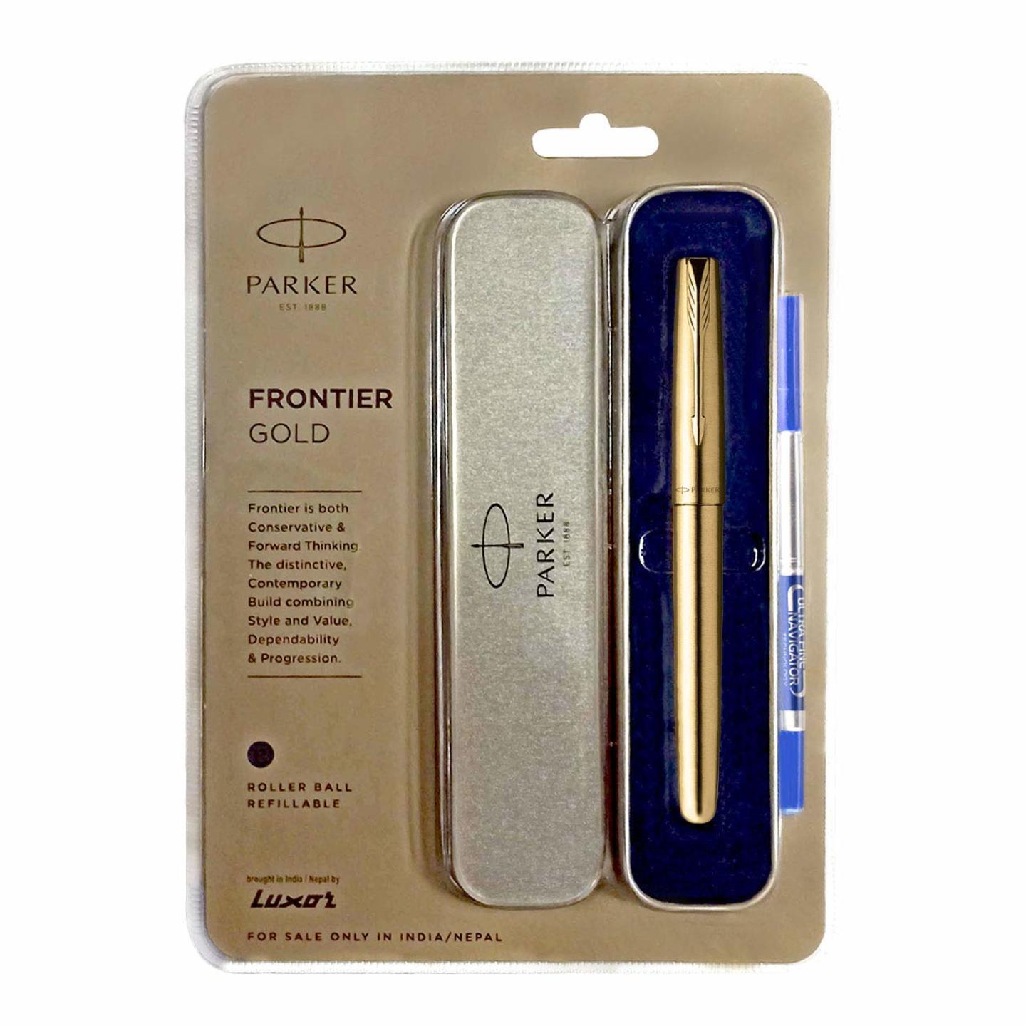 Parker Frontier Gold Roller Ball Pen Gt