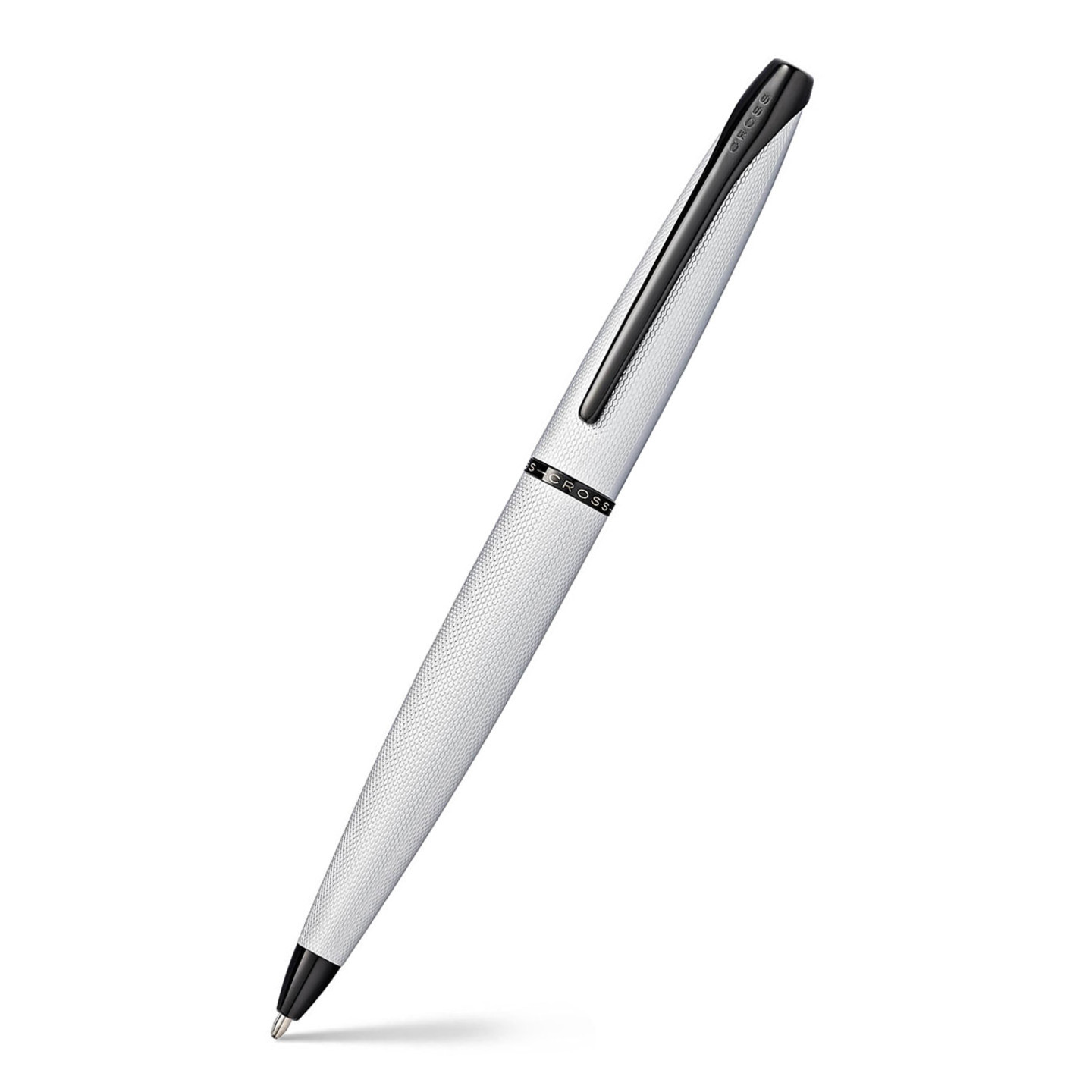 Cross 882-43 ATX Ballpoint Pen – Brushed Chrome With Black Trims