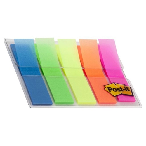 3M Post-it Translucent Flags Assorted 5 Pack