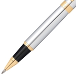 Sheaffer 9342 Gift 300 Rollerball Pen – Bright Chrome With Gold Tone Trim