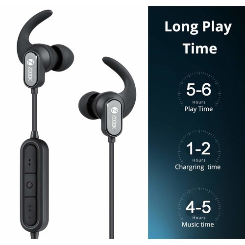 Zoook Upbeat Sports Wireless Bluetooth Headphones with Built-in Mic & Bluetooth 