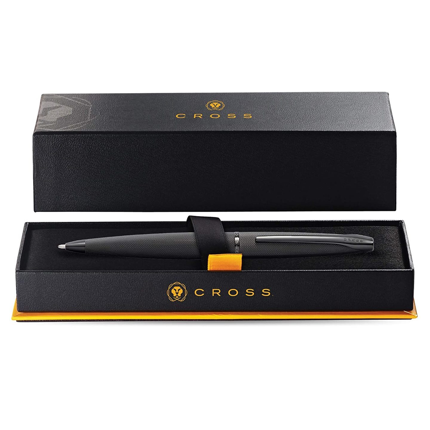 Cross ATX Pure Ballpoint Pen with Appointments (Brushed Black, Ballpoint Pen)