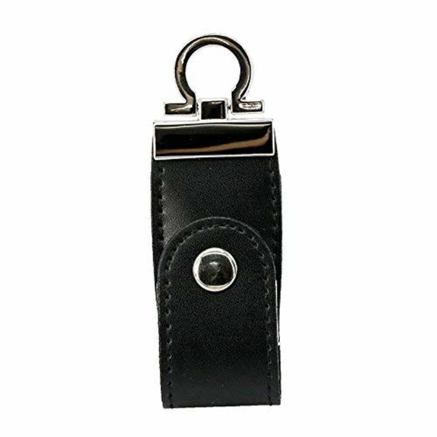 SMKT USB Flash Drive 32GB Leather USB Stick Pen DriveLeather Button pendrive USB 2.0 Black Colour