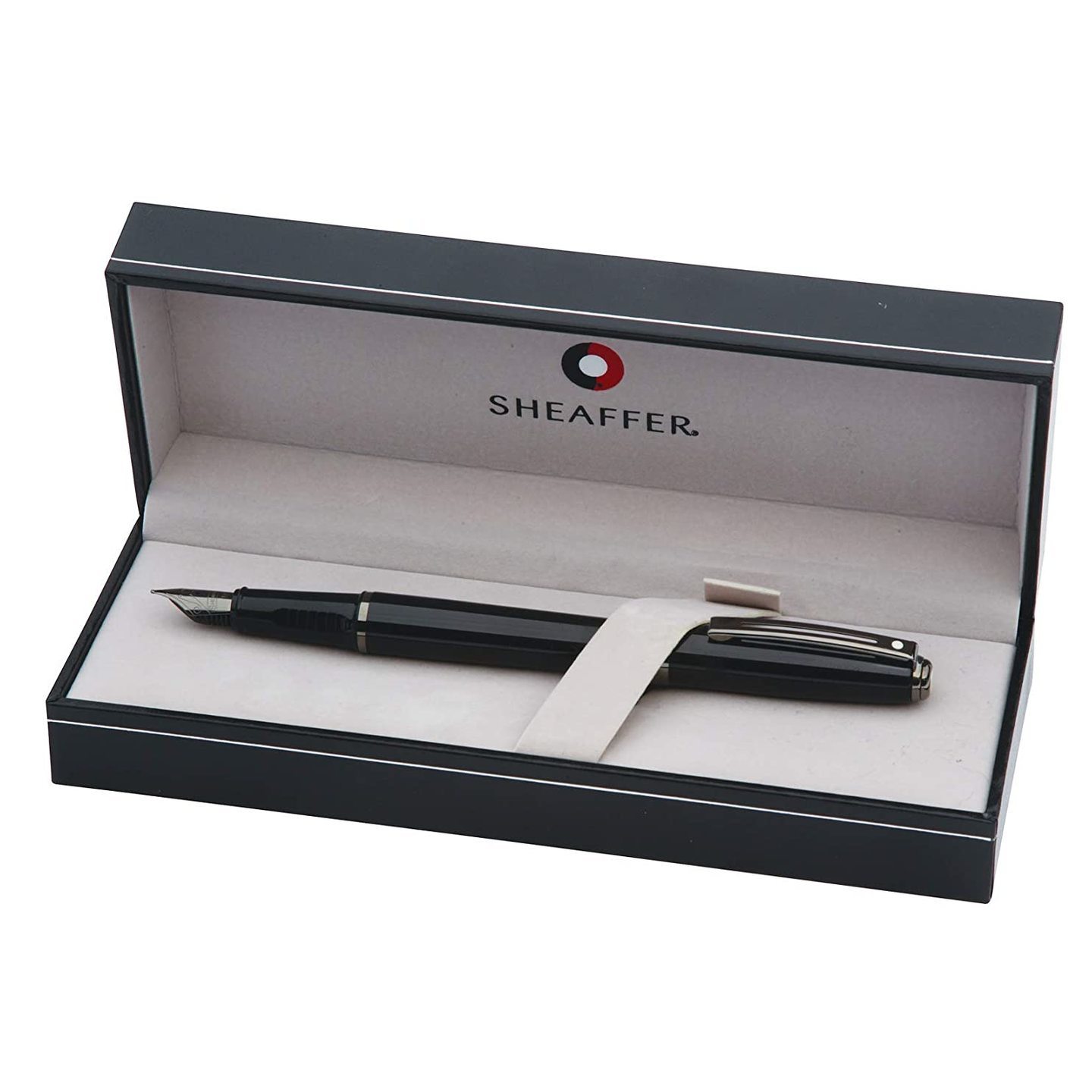 Sheaffer Prelude Gloss Black Lacquer Fountain Pen with Fine Nib (E0914443)