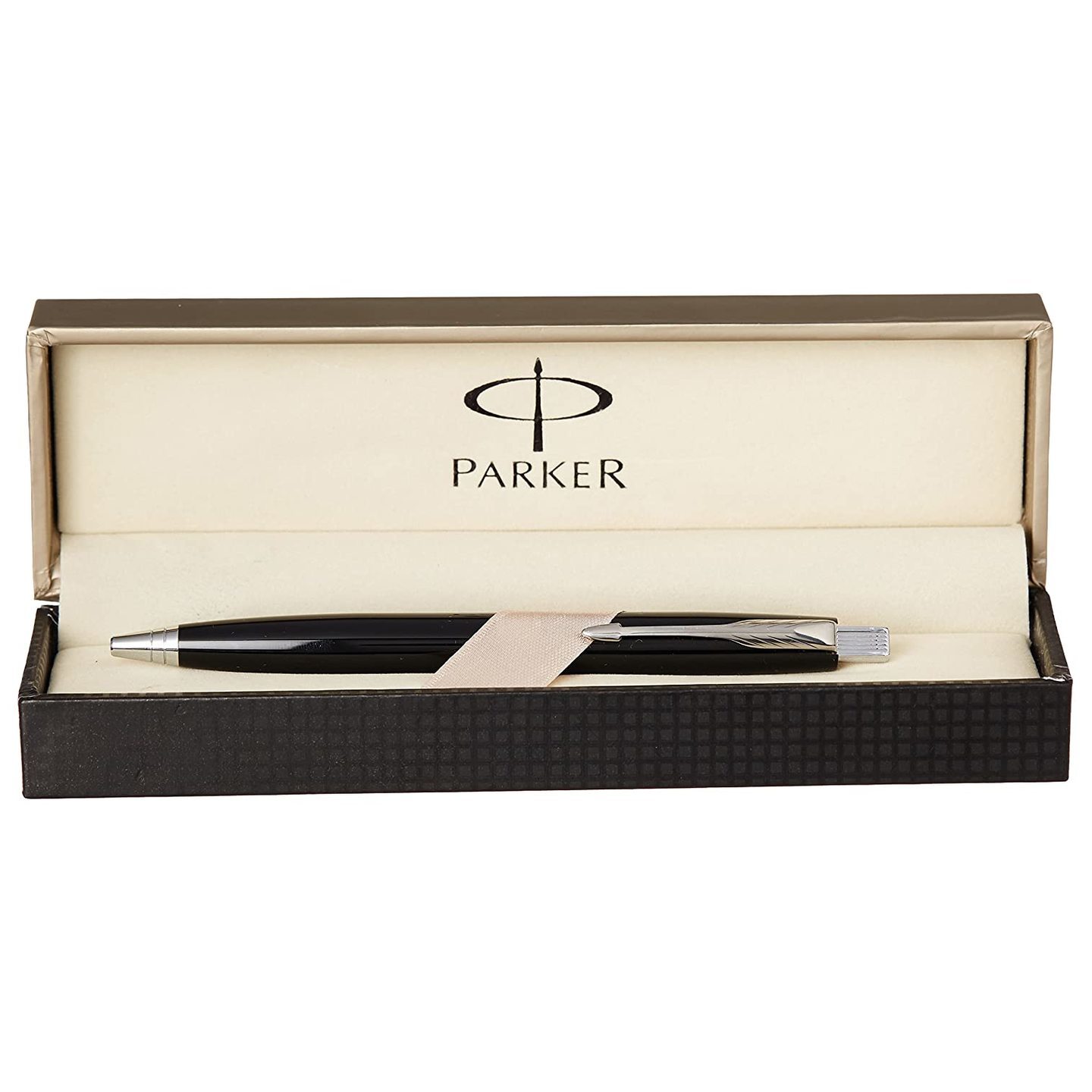 Parker Aster Lacque Chrome Trim Ball Pen (Black) with Dad Quote 5