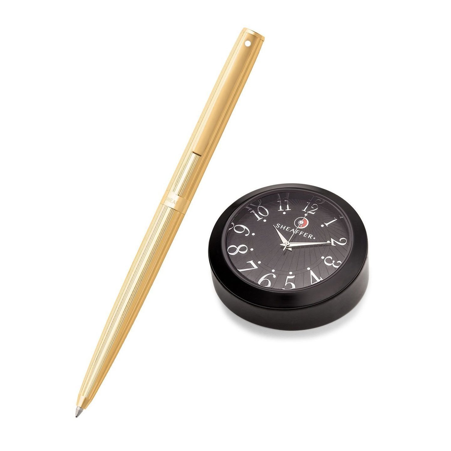 SHEAFFER 9474 Ballpoint Pen With Black Table Clock