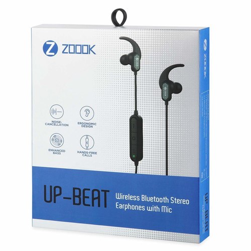 Zoook Upbeat Sports Wireless Bluetooth Headphones with Built-in Mic & Bluetooth 