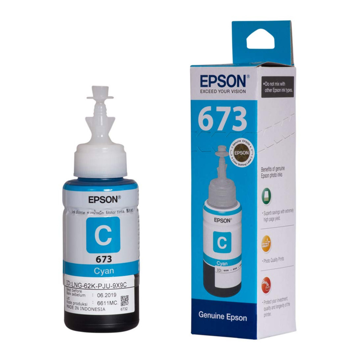 Epson Ink Bottle Cyan T6732 70 Ml