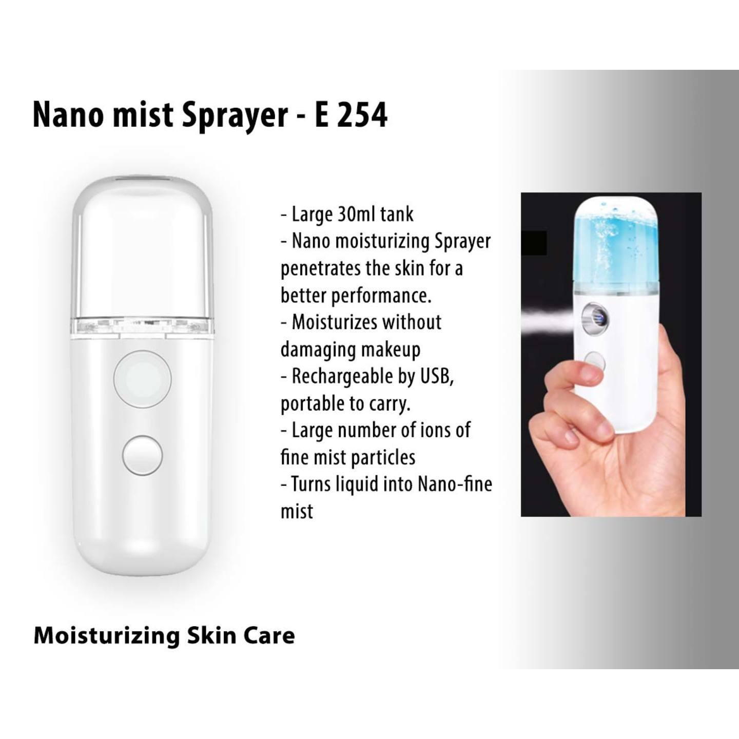 E254  Nano Mist Sprayer  Useful For Sanitizing And Cosmetic Purpose