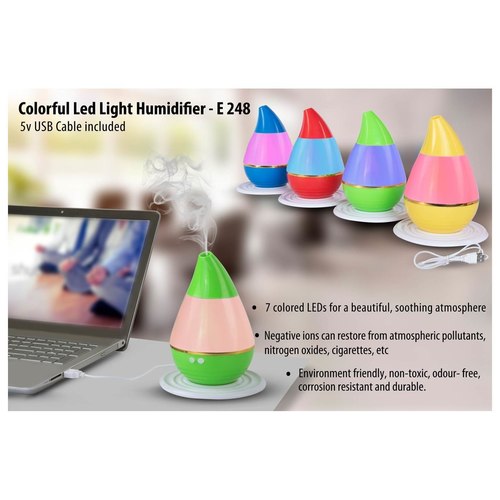 AllXPert E248  Colorful LED Light Humidifier Portable Room Air Purifier