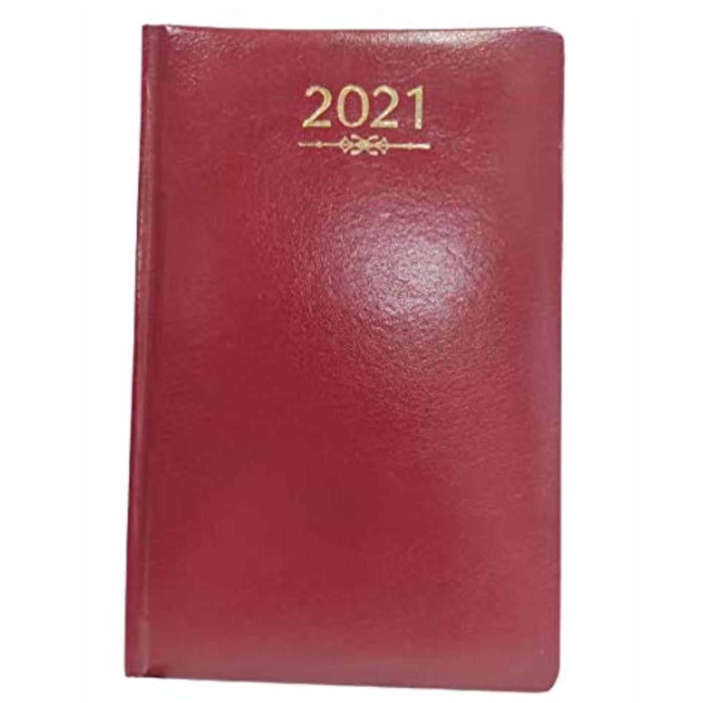 SMKT™ 2021Diary | Planner Diary |A5 Organiser Diary | PU Leather Office Executive Organizer Diary 2021/ |EXCUTIVE 2021 Planner | 2021 Office Diary | 21 X 22 cm Size (Art NO 2163 RED)