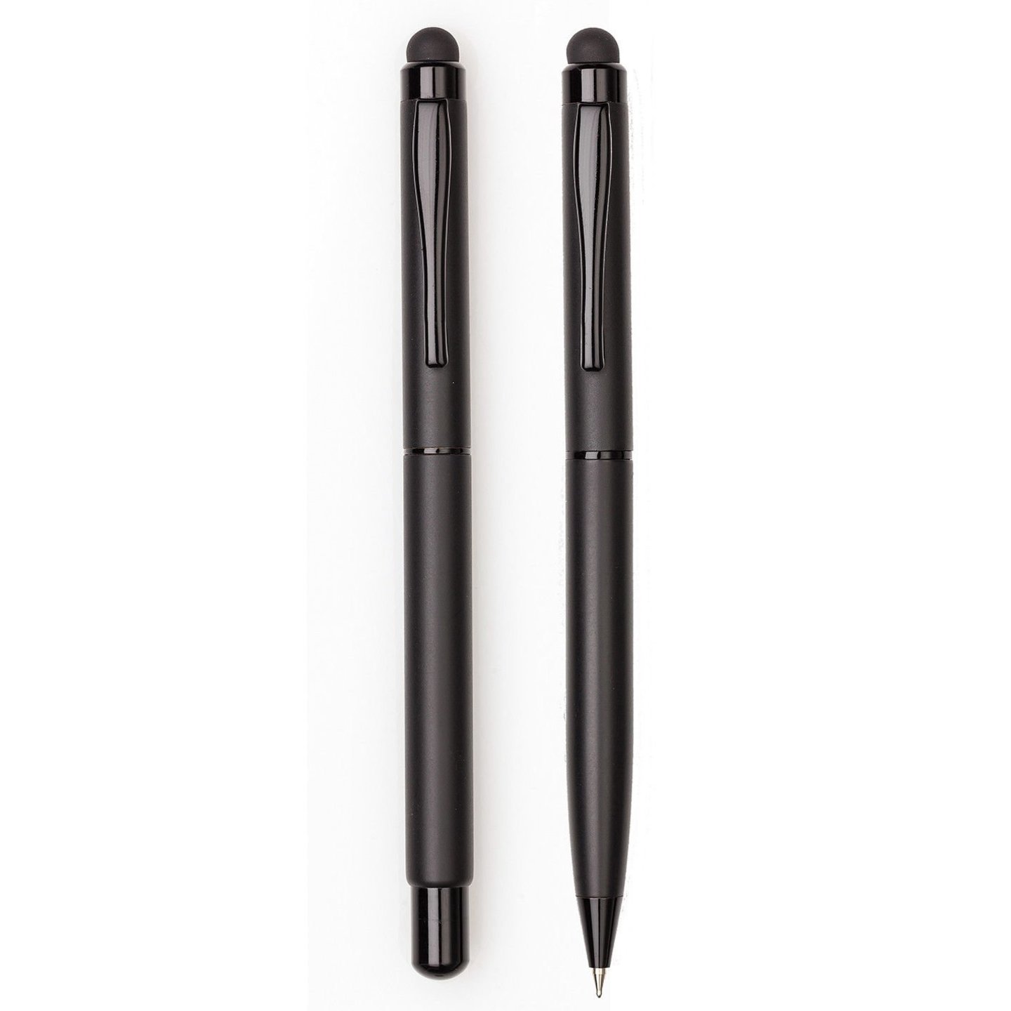 Submarine Full Matte Black 2 Pen Set Roller & Ball Point Pen Blue Ink