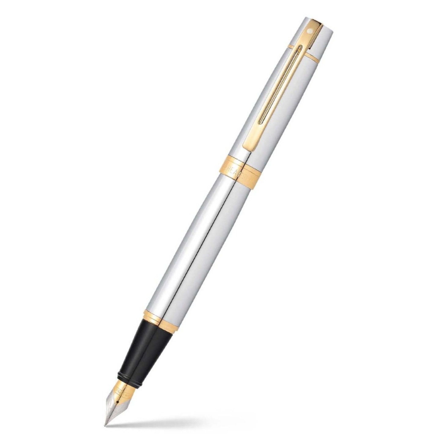 Sheaffer 9342 Gift 300 Fountain Pen – Bright Chrome With Gold Tone Trim