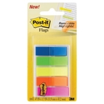 3M Post-it Translucent Flags Assorted 5 Pack