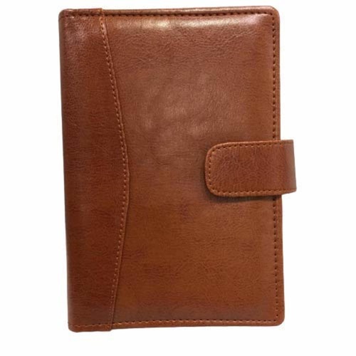 SMKT™ Faux Leather 6 Ring Binder Planners Diary 2021 Dated Handy Business Organizer-Planner/Daily Day Planner, Business Personal Diary, Card-Document Holder for Conference/Meeting with Pen (Brown)