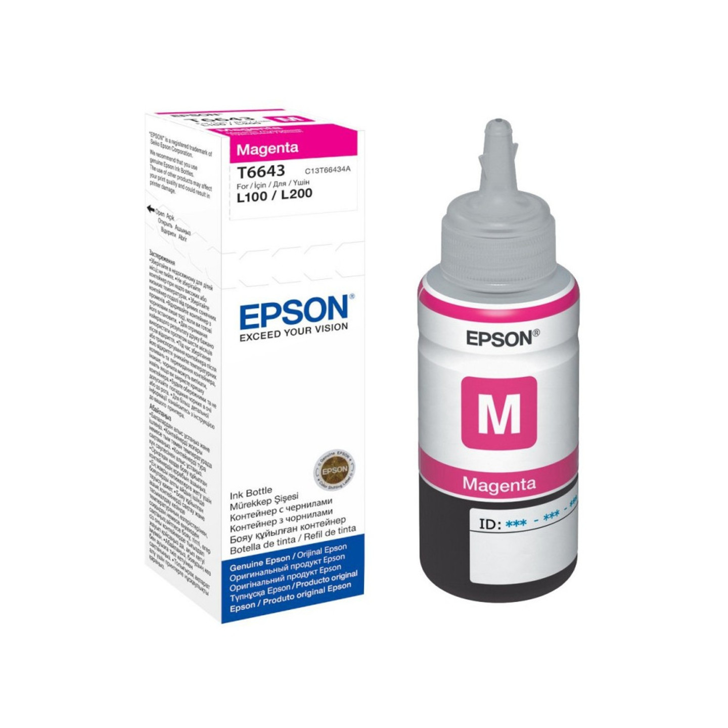 Epson Ink Bottle Magenta T6643 70 Ml