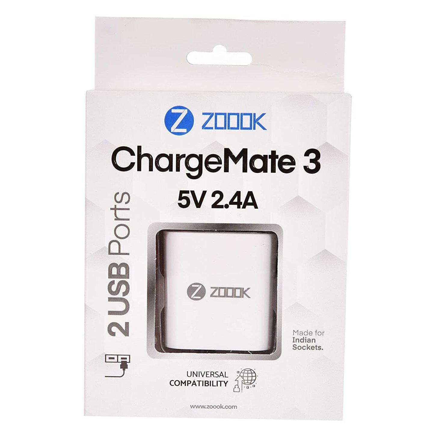 zoook Rocker CHARGEMATE 3 Output Smart Wall Charger with Fixed Cable