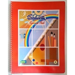 Saraswati Spiral Pad/Notebook Size: A4 Pages 50, Pack of 10 (Random Color)