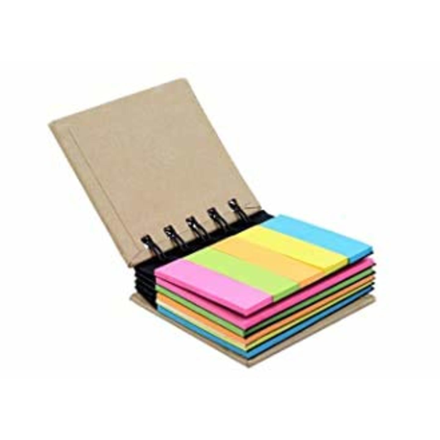 Sticky Notes : Pocket Sizes :5 Colour 2 Sizes self Sticky Notes & 1 frees Item as Shown in Picture