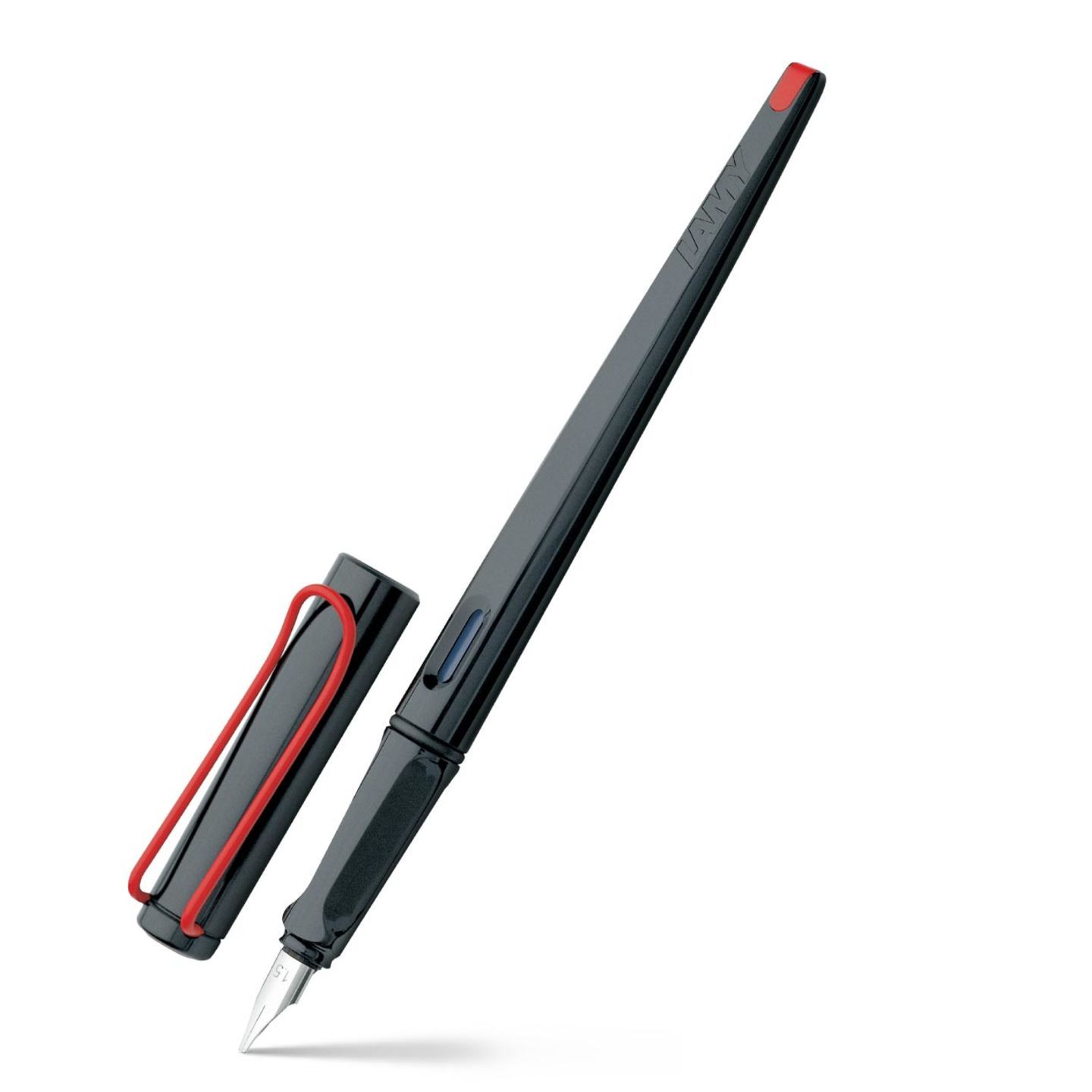 Lamy Joy 015 Calligraphy 1.1 Mm – Black With Red Clip