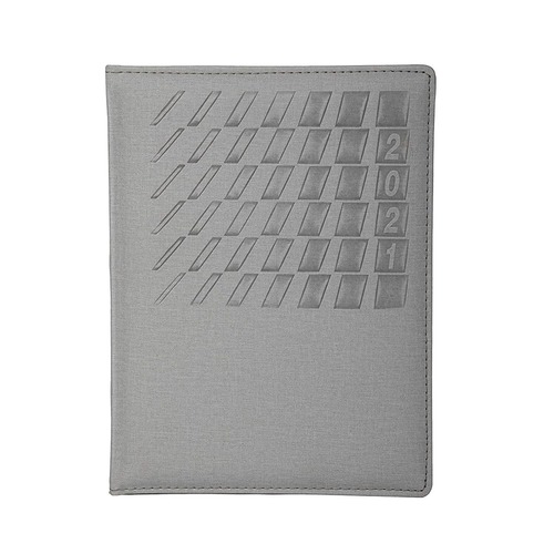 SMKT™ 2021Diary | Designer Diary | Month Planner| | Dates to Remember | Financial Summary Month Cut | Full Sunday | Color Grey |B5 Size | (PSJ-80821)