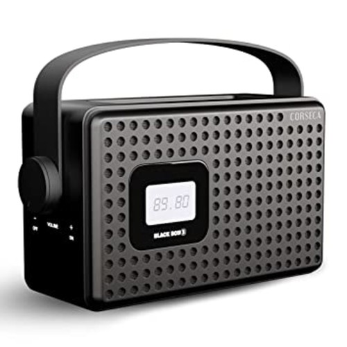 Corseca Black Boy 3 Wireless Bluetooth Speaker with FM Radio Customizable Alarm