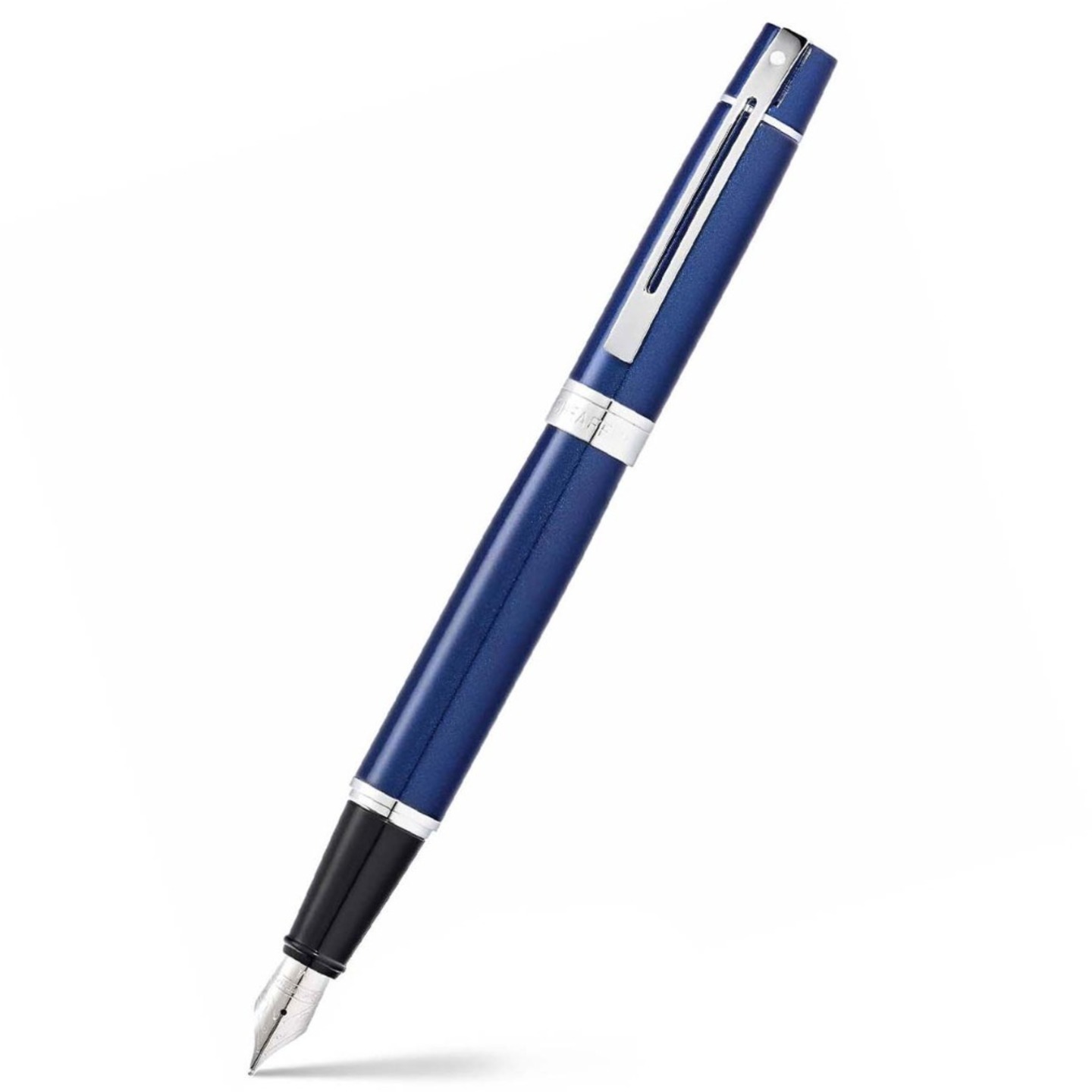 Sheaffer 9341 Gift 300 Fountain Pen – Glossy Blue With Chrome Plated Trim