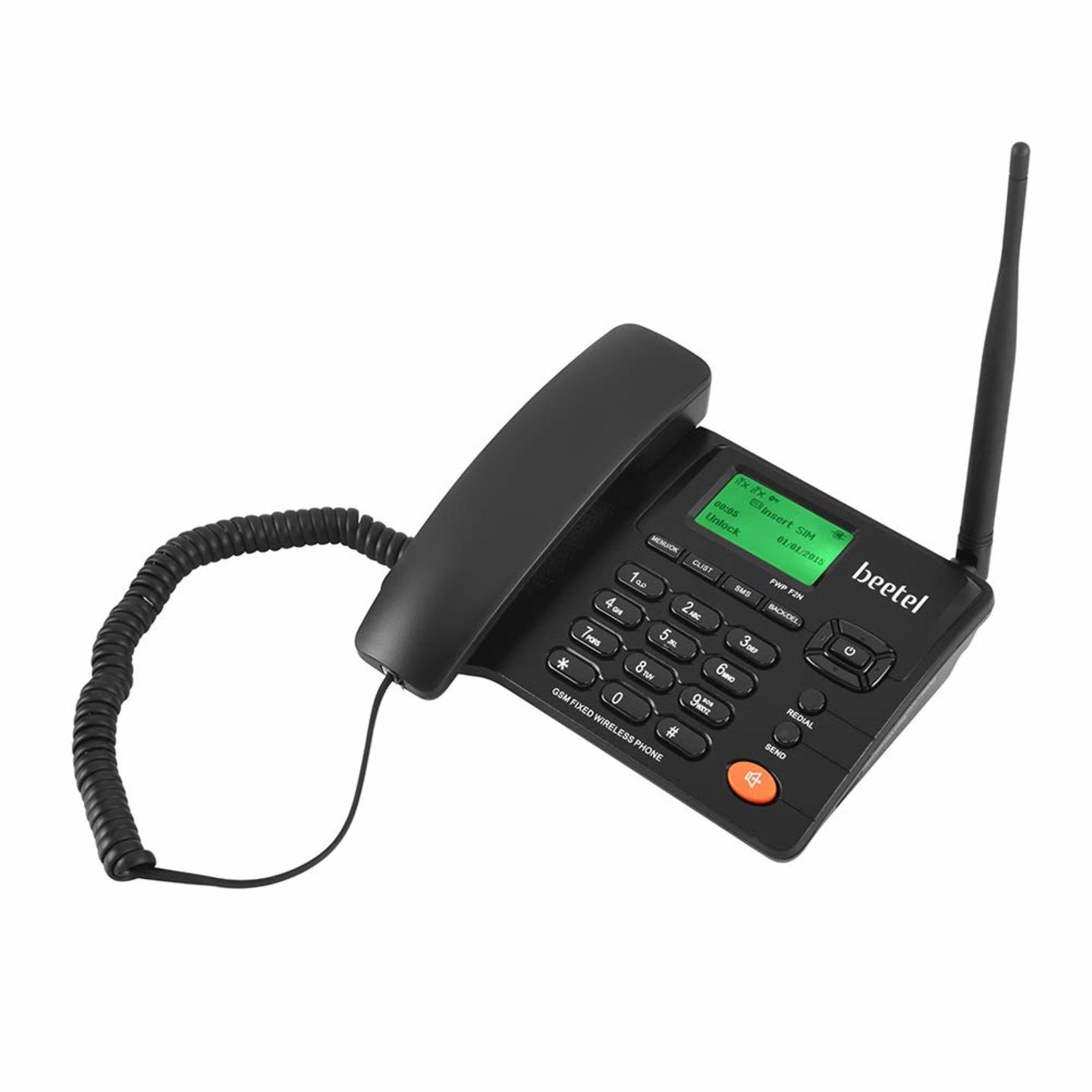 Beetel F2N Dual SIM GSM Fixed Wireless Phone (Black)