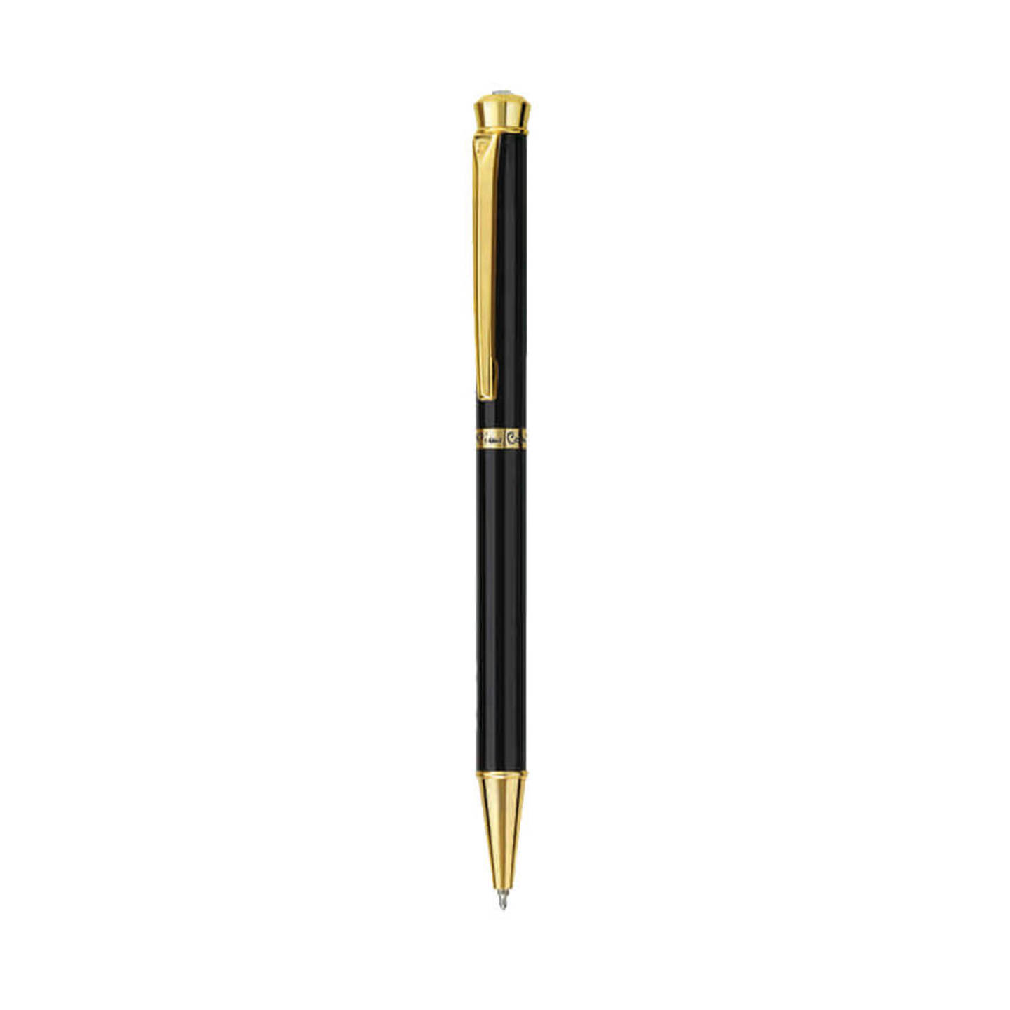 PIERRE CARDIN CRISTAL BLACK CHROME BALL PEN