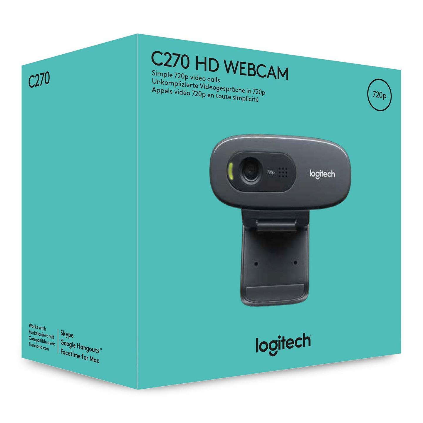 Logitech C270 HD Webcam,