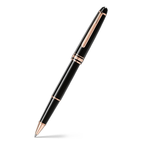 Montblanc 112678 Meisterstuck Classique Rollerball Pen  Black With Gold Trims