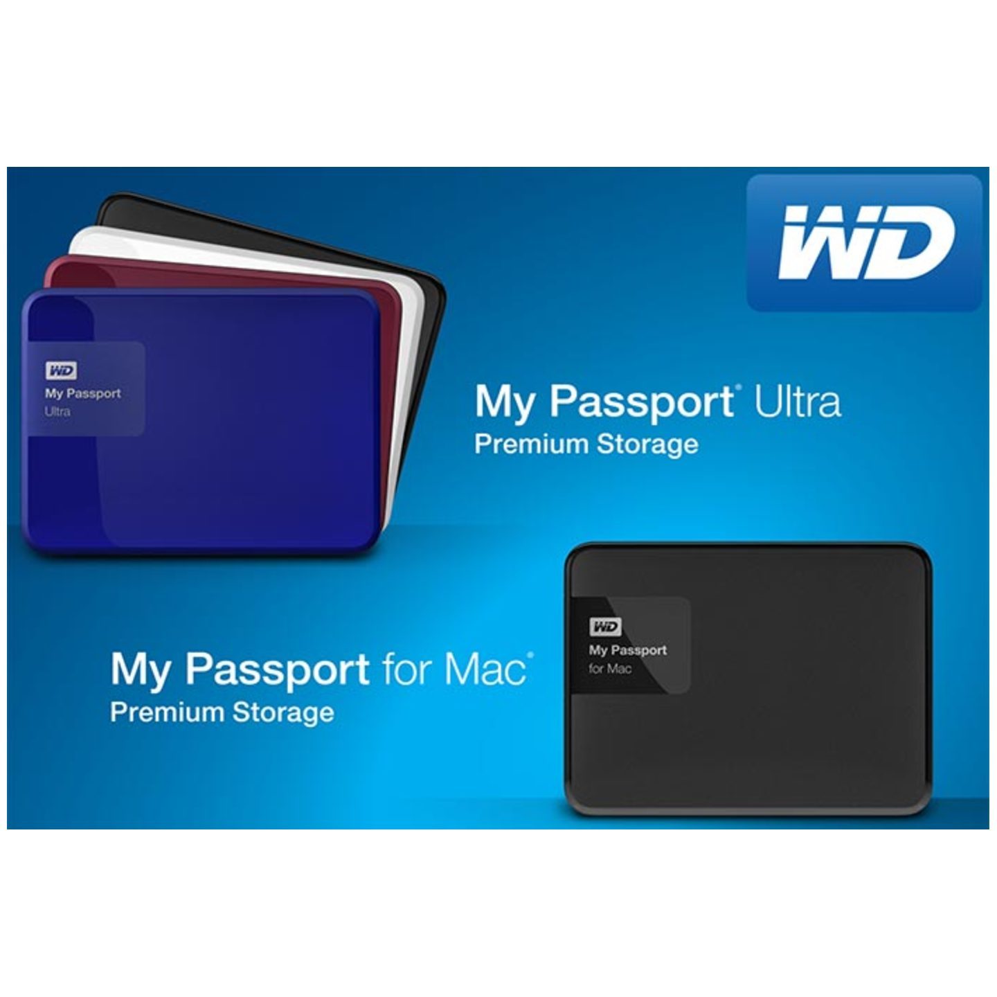 Western Digital My Passport Ultra Portable External Hard Drive 3.0 USB