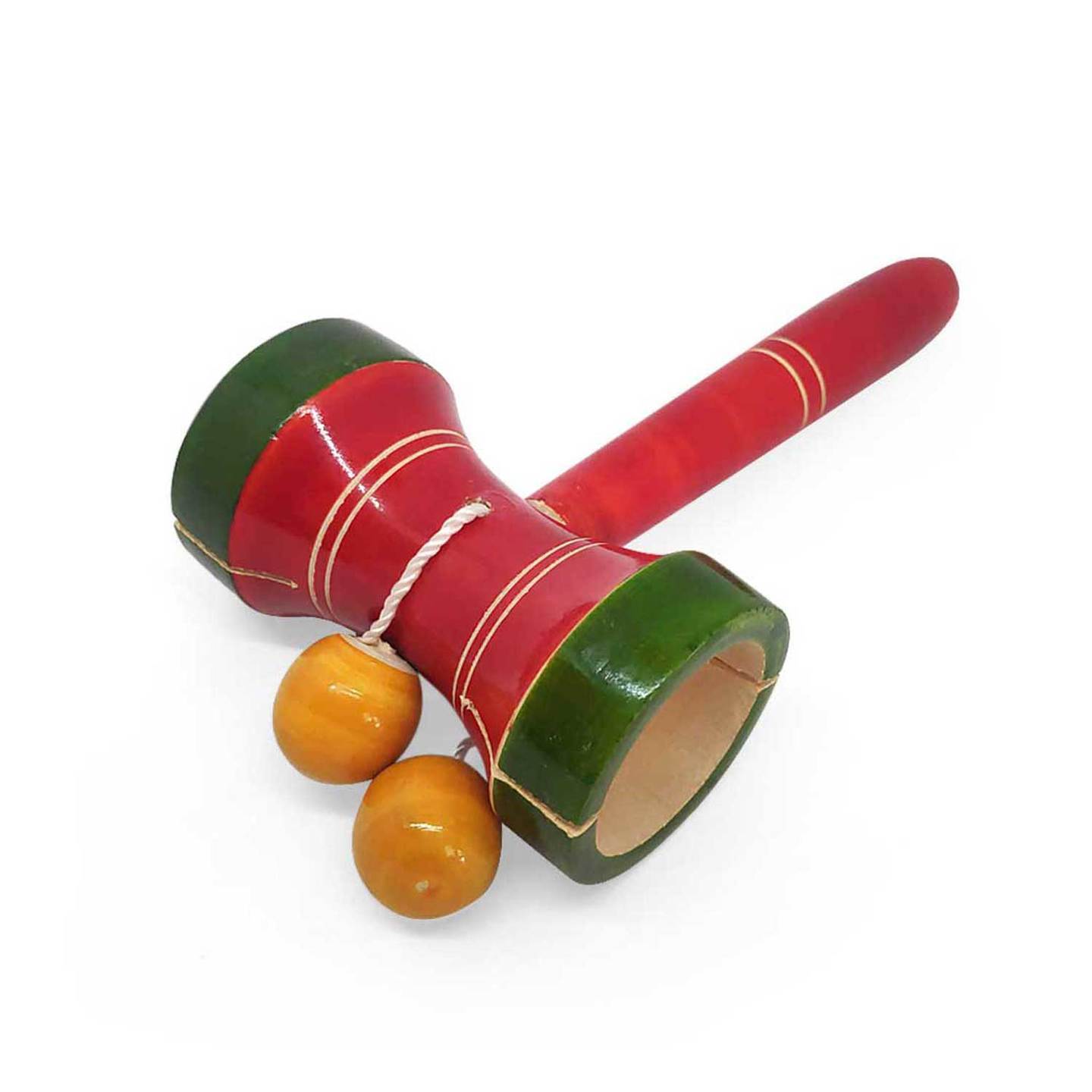 Toys Handmade Non Toxic Wooden Maracas for KidsColorful Musical Instrument Rattle Toy for Baby and Kids 0-3 Years - Hold and Shake Toy