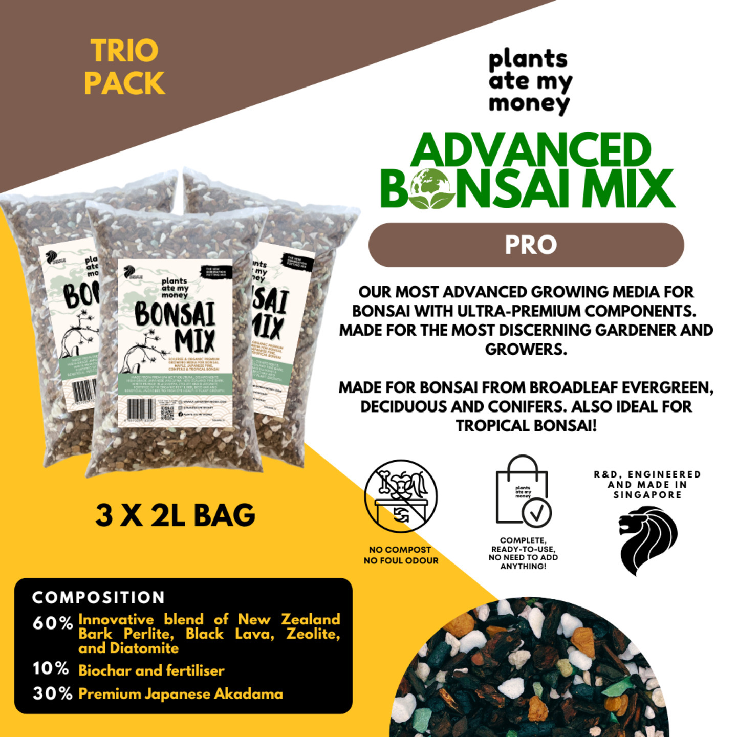 Advanced Bonsai Mix [3 X 2L Trio Pack]