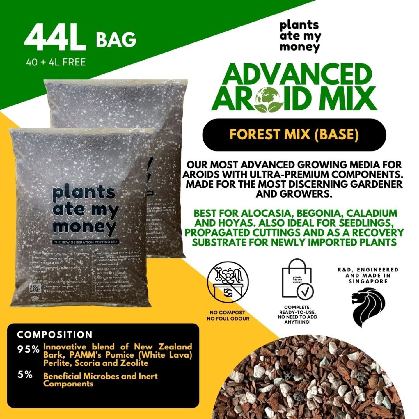 Forest Mix - Base 44L Advanced Aroid Mix