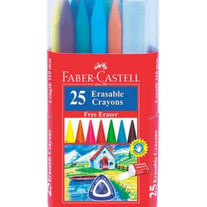 Faber Castell PLASTIC Erasable CRAYONS