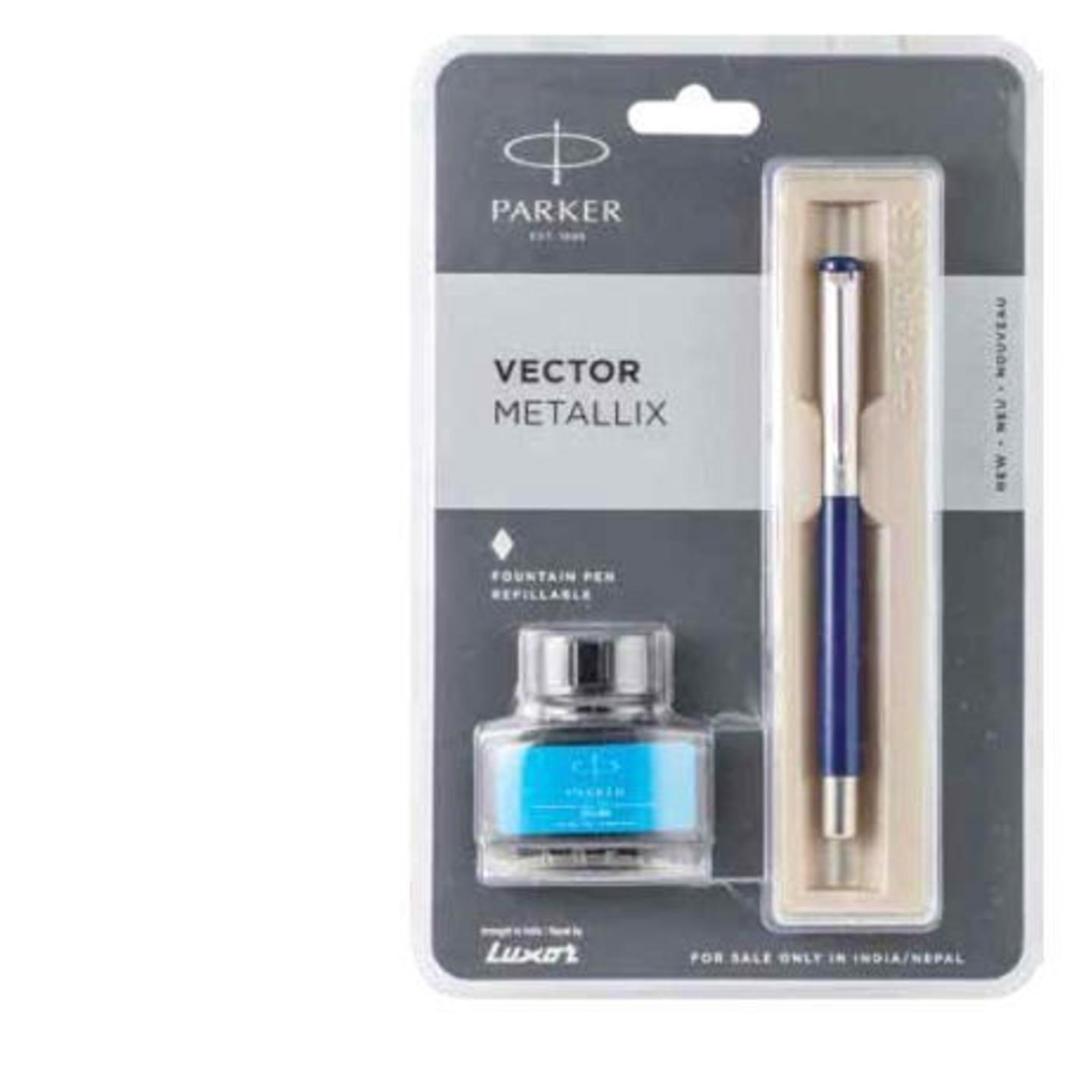 PARKER VECTOR METALLIX FOUNTAIN PEN REFILLABLE