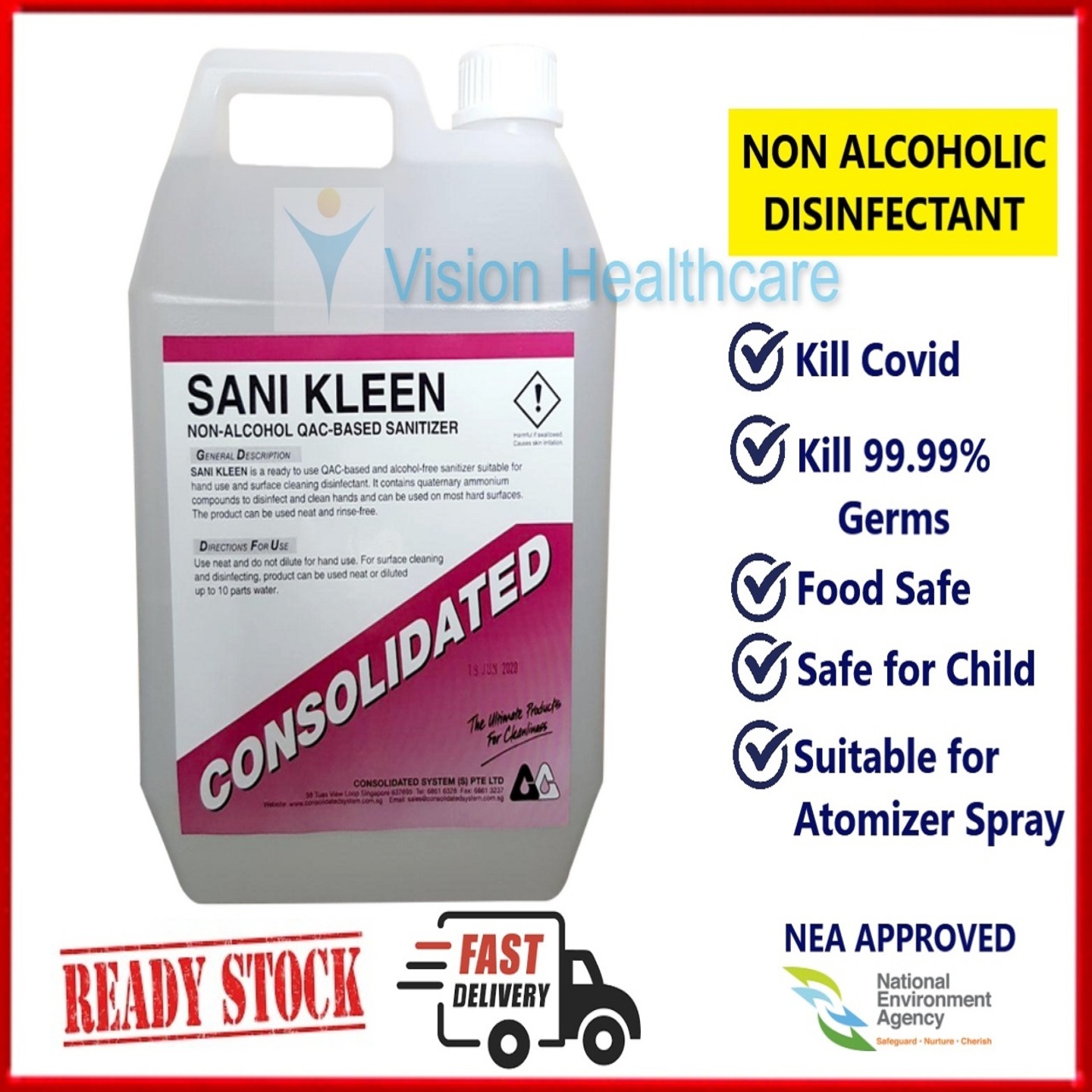 Sani-Kleen 5L Disinfectant Sanitizer