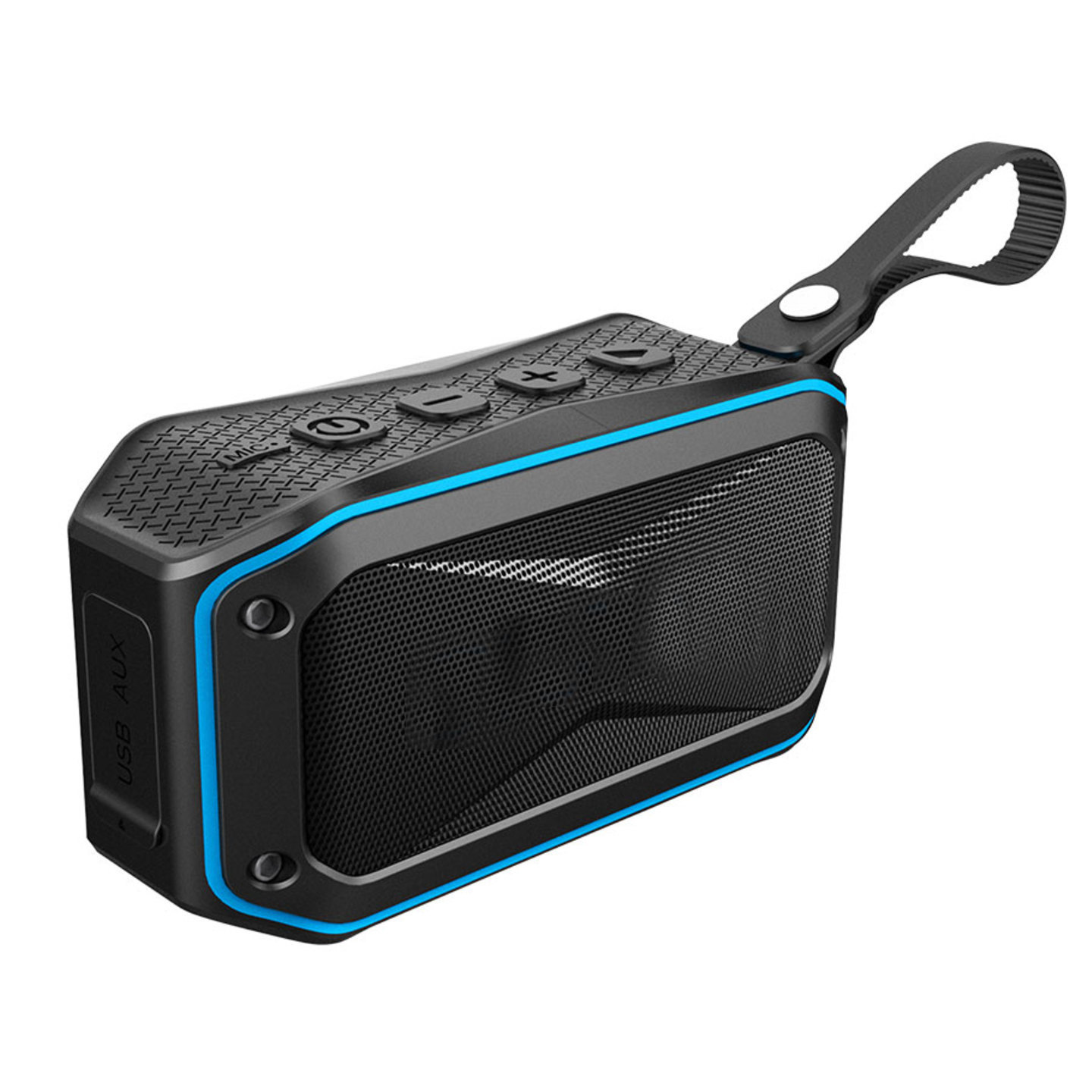 OUTDOOR PORTABLE WATERPROOF BLUETOOTH SPEAKER -EBS-505. SHOCK PROOF.LONG BATTERY LIFE. HD SOUND CLARITY.