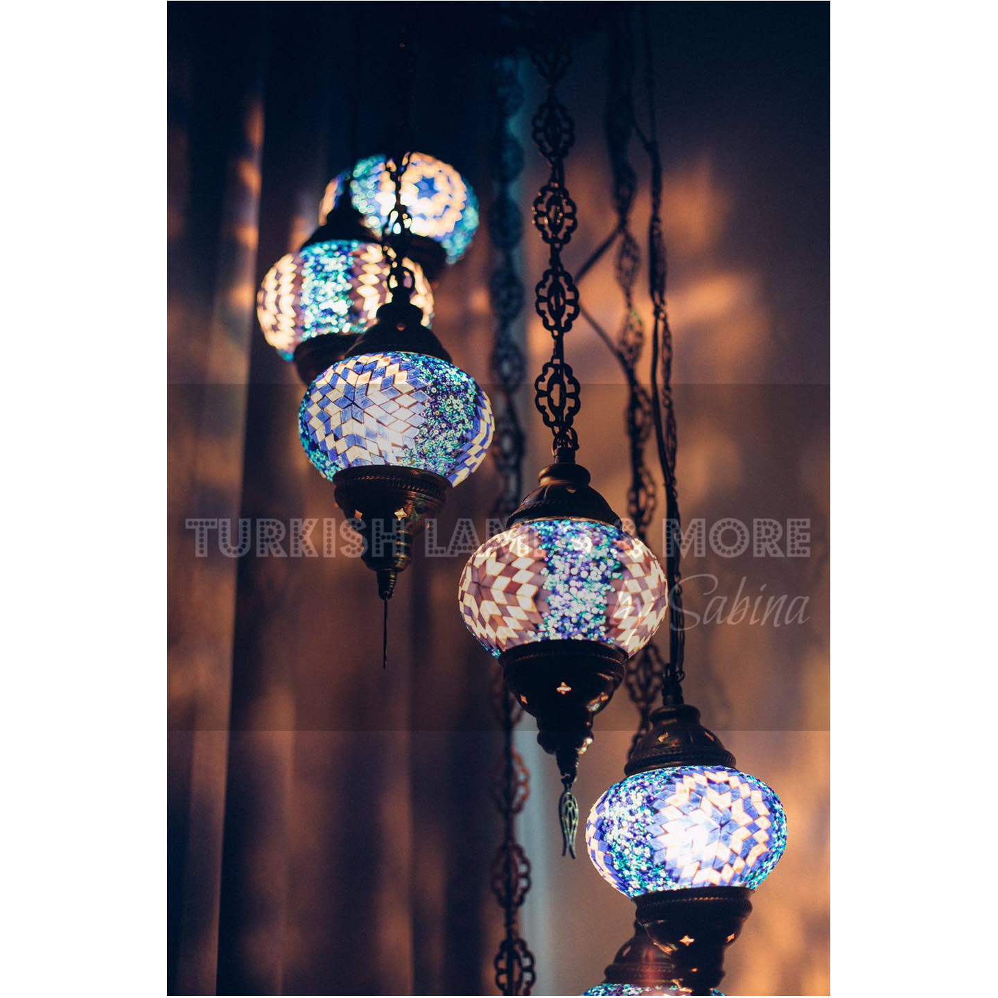 7 globe  hangingceiling  lamp - cluster