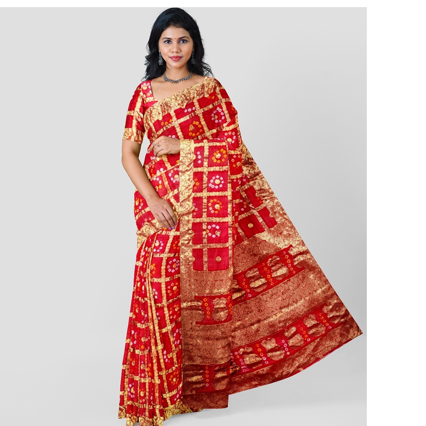 Traditional Fashion Designer Art Silk Bandhani Saree